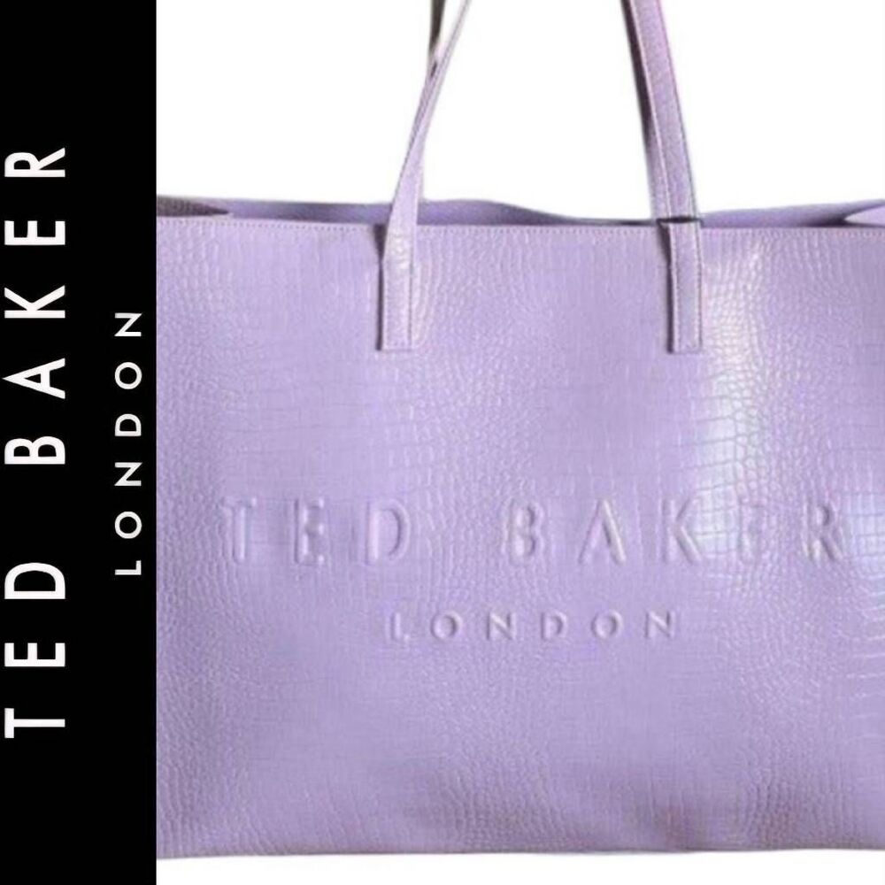 Ted Baker London Sukicon Large Icon Tote Bag- Light Purple Violet